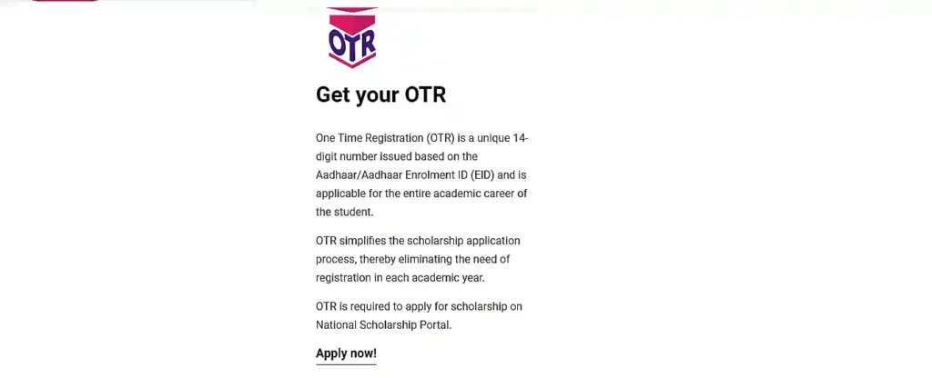 NSP OTR Registration