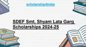 Read more about the article SDEF Smt. Shyam Lata Garg Scholarships 2024-25